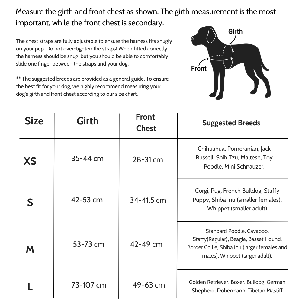A Complete Dog Harness Sizing Guide: How to Get the Right Fit for Your Pup